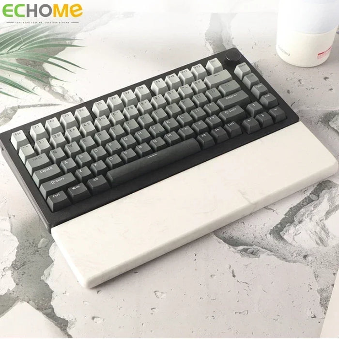 Reposamuñecas de cuarzo personalizado para teclados mecánicos: cómodo reposamuñecas con diseño creativo de reposamanos