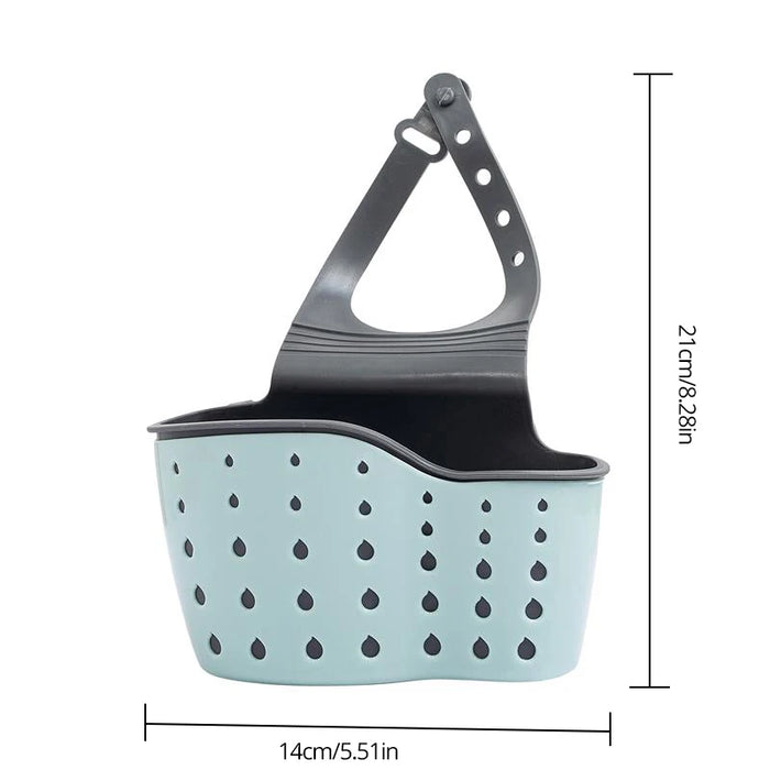 Panier de rangement d'évier bleu créatif avec Drain-panier suspendu réglable pour robinets de cuisine