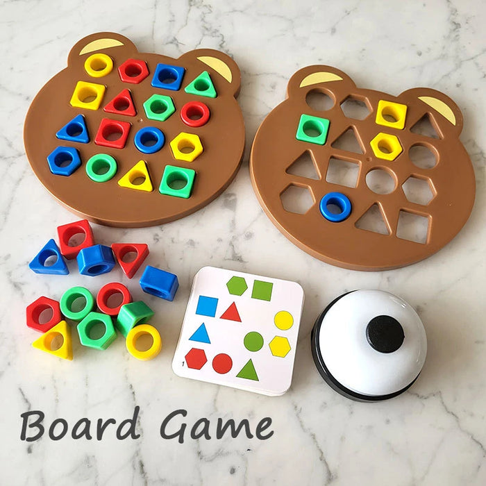 Colorful Geometric Puzzle Game for Early Education and Interactive Play