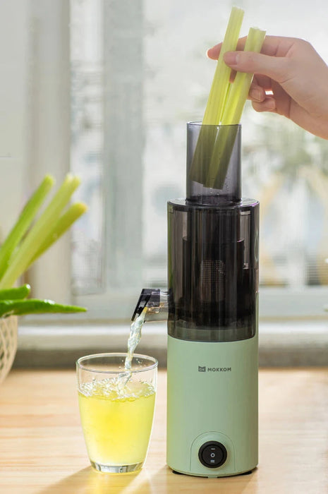 Compact Slow Juicer for Home - Automatic Multifunctional Fruit Juicer with Residue Separation