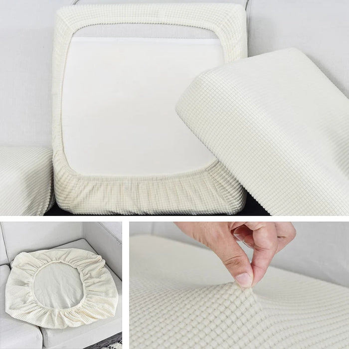 Housse de canapé élastique en jacquard - Protection pour salon, amovible et lavable 1 pièce