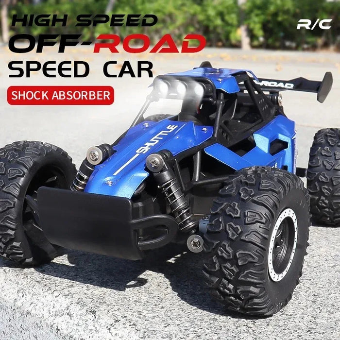 Nouvelle voiture RC 1:16 2WD avec lumière LED 2.4G 20 KM/H haute vitesse tout-terrain escalade télécommande voiture jouet cadeaux pour garçons filles enfants