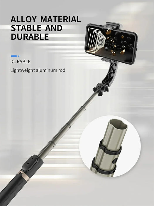 Q08 Gimbal-Stabilisator für Mobiltelefone – Bluetooth-Selfie-Stick-Stativ für vertikale Live-Videoaufnahmen