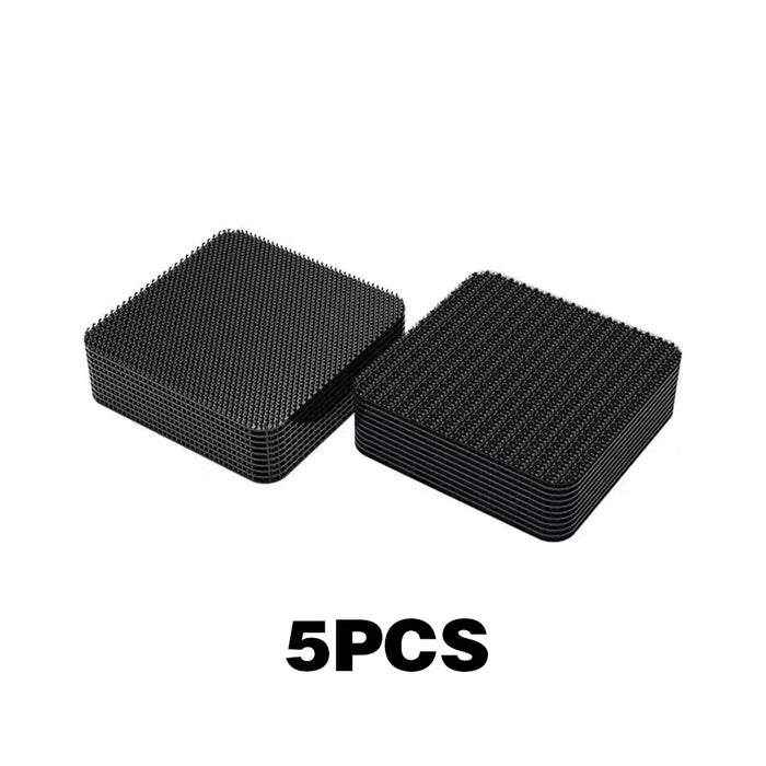 Caja de almacenamiento plegable para coche con soporte de piel sintética, gran capacidad para maletero, ordenado y ordenado con pegatinas antideslizantes