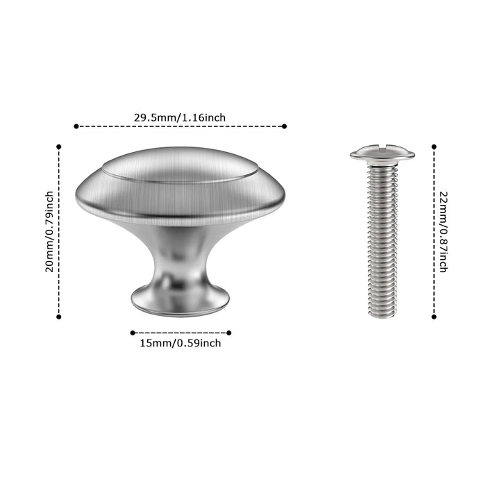 Elegante Schubladenknöpfe im 20er-Pack – langlebiges Design für stilvolle Möbel