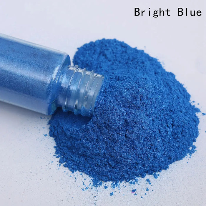 Vibrant Mica Powder Pigments for Nail Art, Glitter Crafts, Soap Making, Epoxy Resin, Eyeshadow, Lipstick, and Car Paint