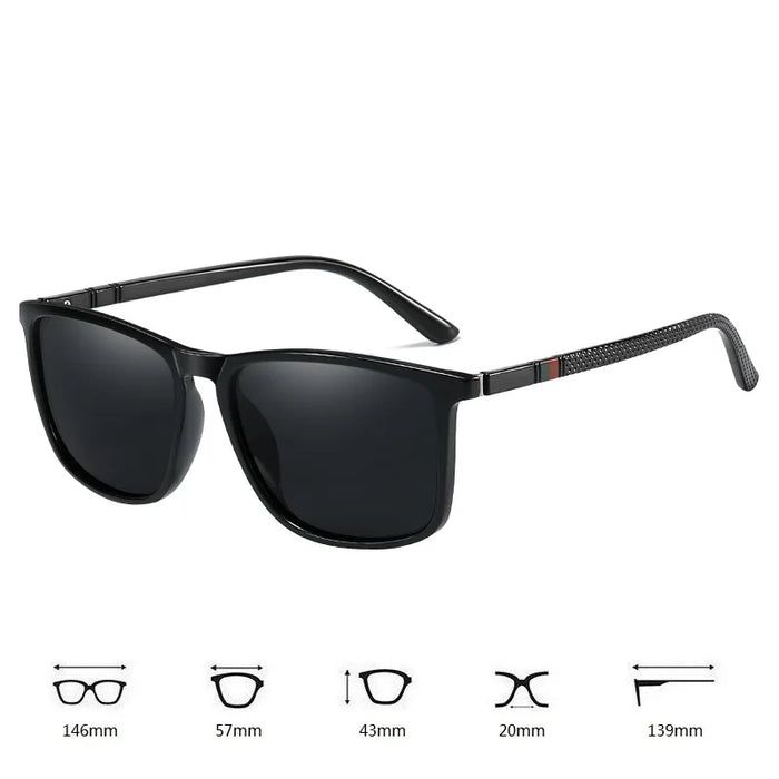 Zeitlose polarisierte Retro-Sonnenbrille für Damen und Herren – stilvoller Blendschutz für Reisen und Autofahren – UV400-Schutz