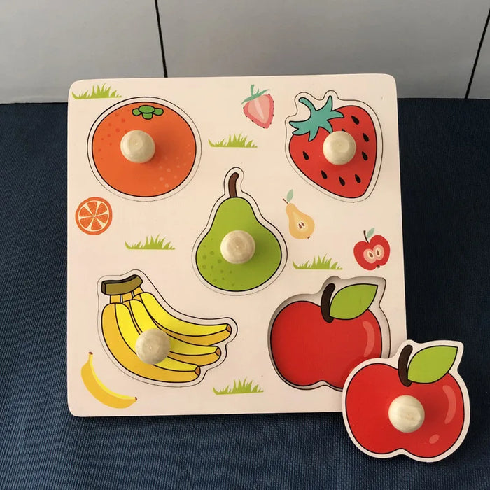 Jouets en bois Montessori pour enfants de 1 à 3 ans, jeux de développement et puzzles pour les tout-petits, jeux d'apprentissage éducatifs