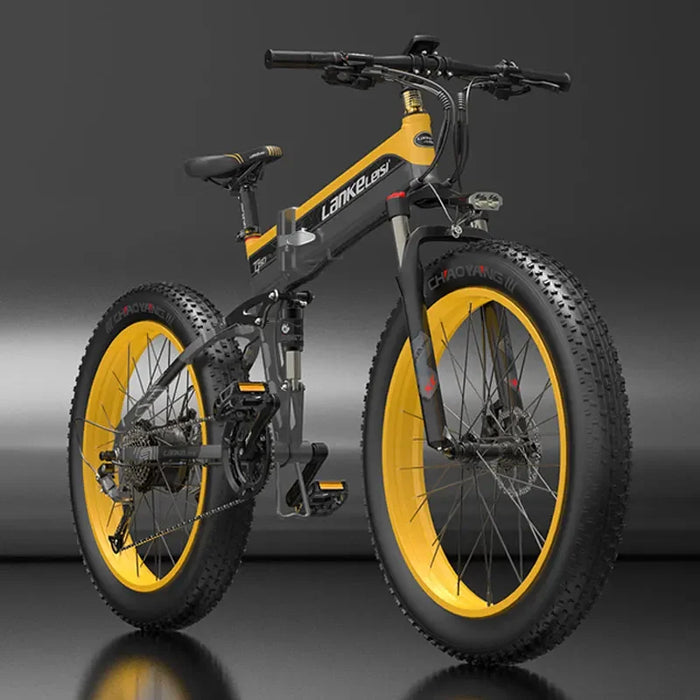 Lankeleisi 1000W faltbares Elektrofahrrad – 48V Fatbike mit 26-Zoll-Reifen und bürstenlosem Motor