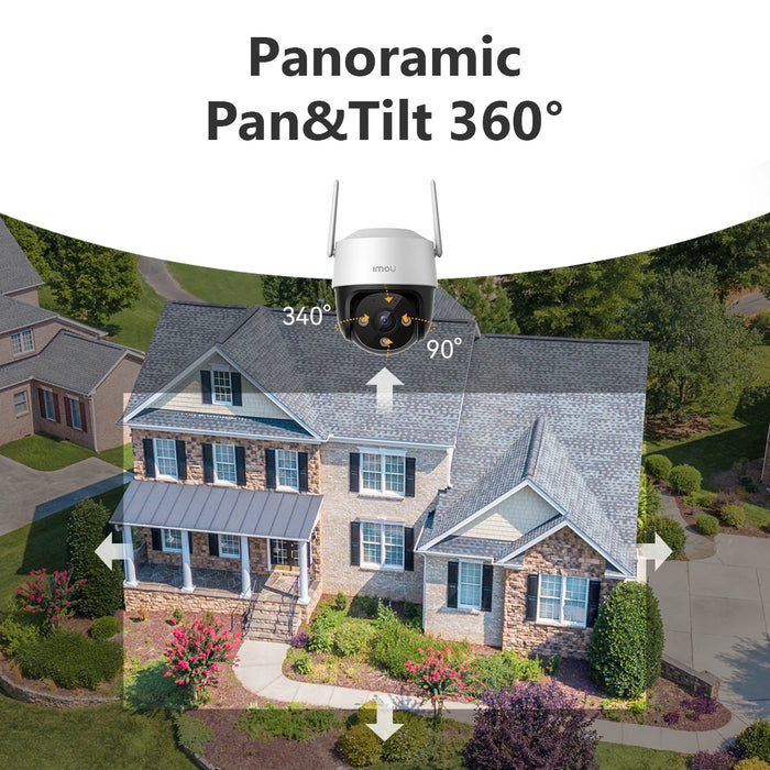 IMOU Cruiser SE+ 3MP Utomhus PTZ Wi-Fi Kamera - Väderbeständig IP66 med Tvåvägs Ljud, Färgglad Nattvision och AI-Mänsklig Detektering