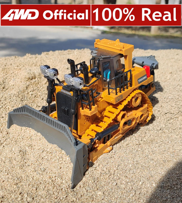 Ferngesteuertes Baumaschinen-Set – Allradbagger, Muldenkipper und Bulldozer für spannende Spielzeit, ideales Geschenk für Kinder