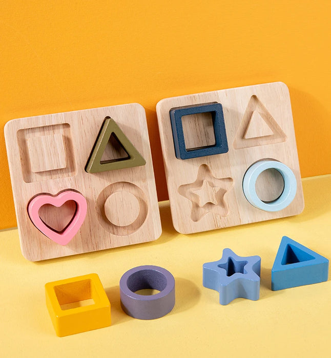 Puzzle enfant Montessori en silicone - Formes géométriques et jeux de puzzle pour l'éducation et l'apprentissage, Silicone de qualité alimentaire