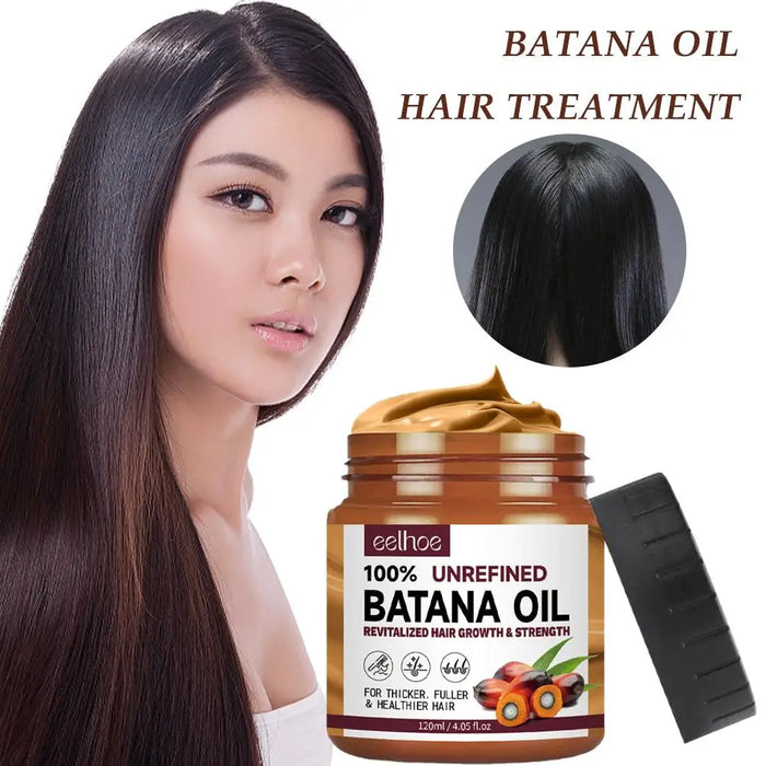 Organic Batana Oil Hair Mask - 100% Pure Treatment for Hair Growth, Nourishment, Strength and Break Prevention