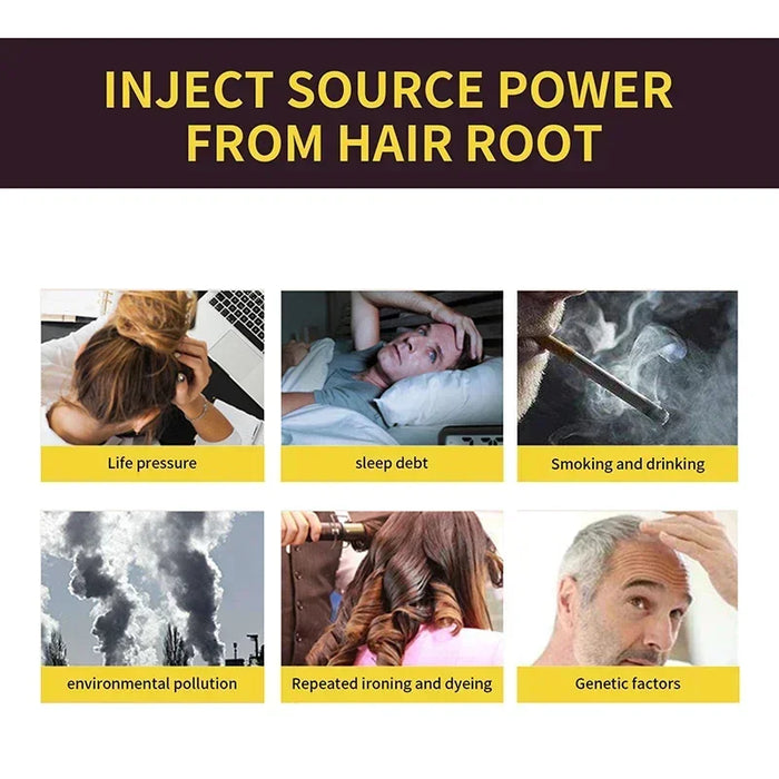 100ml Natural Herbal Hair Color Shampoo 3-in-1 for Gray Hair - Dark Brown and Black Shades for Men and Women - Coverage 2024