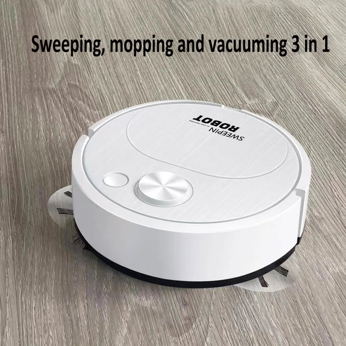 2024 Nouvel aspirateur robot sans fil 3 en 1 avec chargement USB - Nettoyage efficace pour la maison et le bureau avec fonction d'aspiration et de nettoyage de 1 500 Pa