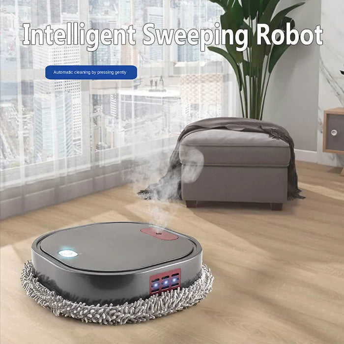 Nouveau Robot aspirateur intelligent 3 en 1 avec pulvérisateur de vadrouille, Robot de nettoyage Rechargeable pour le nettoyage sec et humide, nouveauté 2024