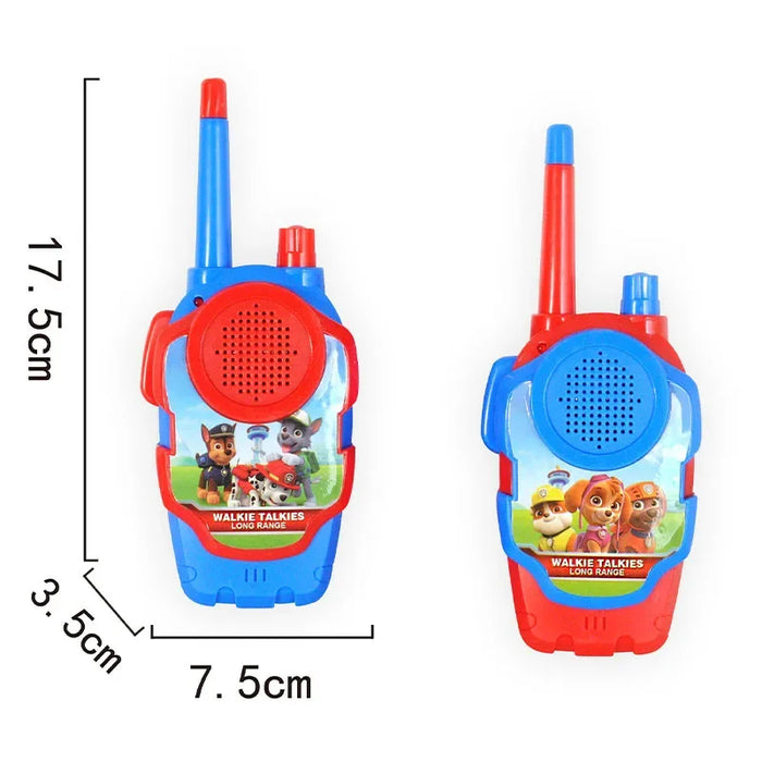 Ensemble de talkies-walkies PAW Patrol pour enfants – Communication radio de style dessin animé, équipement de jeu parent-enfant pour activités de plein air et jeux, cadeau