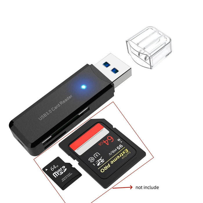 Getatek USB 3,0 HUB adaptador extensor Mini caja divisora ​​1 a 3 puertos USB 2,0 de alta velocidad para PC portátil lector de tarjetas de disco U