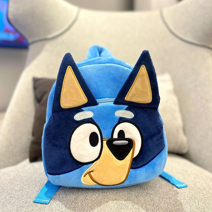 Bluey famille Cosplay préscolaire dessin animé sac d'école bleu chien sac à dos Kawaii Bluey Orange chien enfants sac à dos jouer