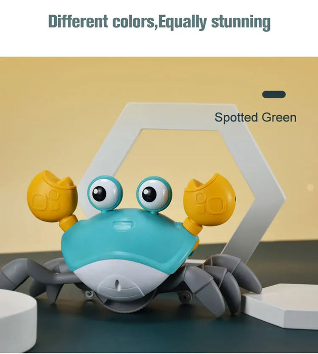 Dancing Crab Legetoy for Babies - Crabe rampant interactif avec musique et évitement automatique des obstacles