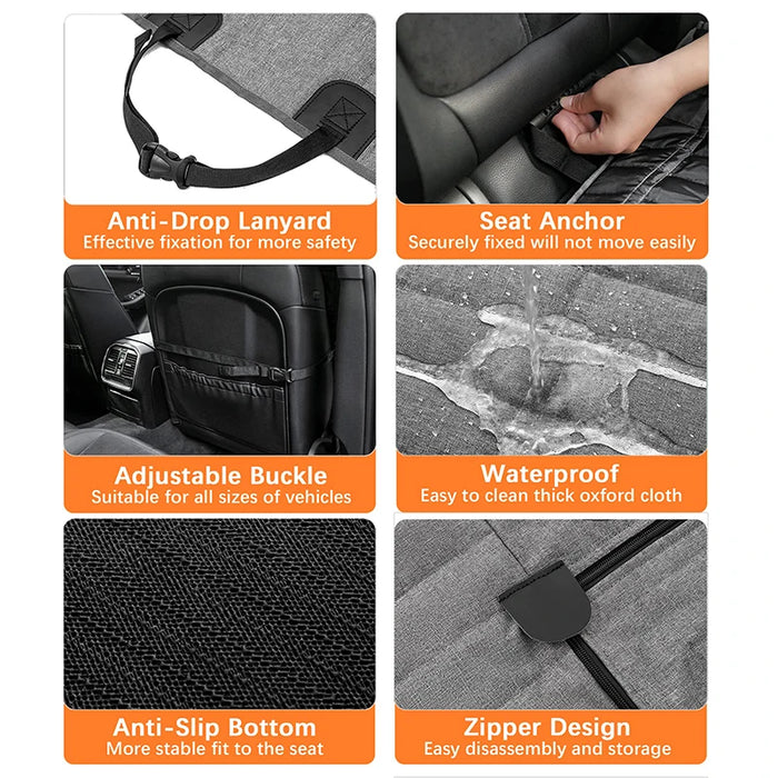 Funda impermeable para asiento de perro para coche, cama de viaje para perro con hamaca, alfombrilla de seguridad y función antideslizante