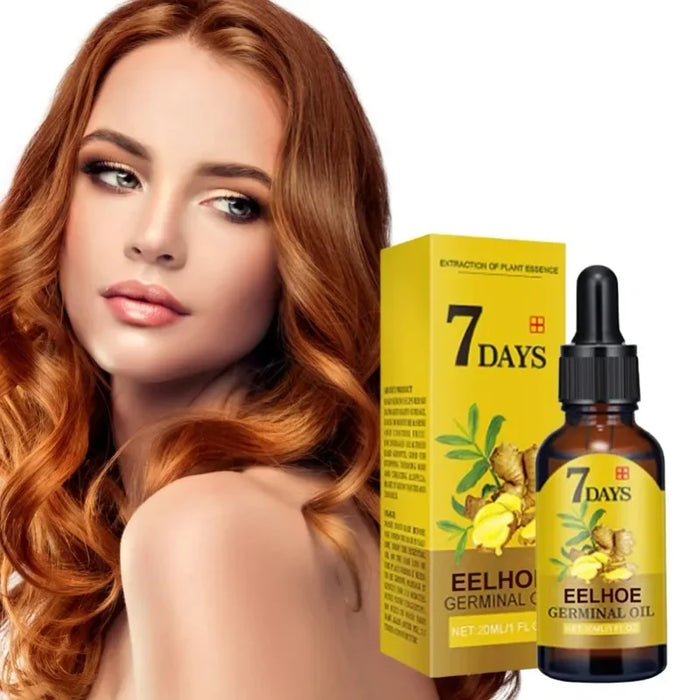 Aceite para el crecimiento del cabello 7 en 1: fórmula natural de 10/20/40 ml para un cabello fuerte y saludable