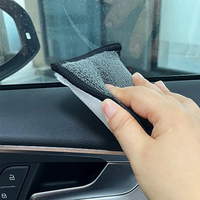 Paquet de 5 éponges à récurer en microfibre pour un nettoyage en douceur des intérieurs de voiture - Éponges double face pour le cuir et les surfaces sensibles