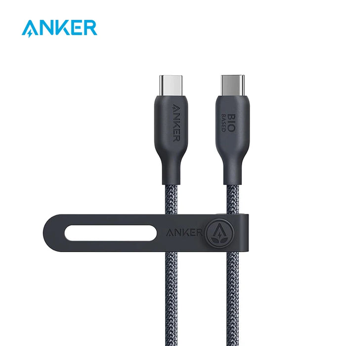 Cable USB C a C Anker (240 W, 1,0 m), cable de carga rápida biotrenzado para iPhone 15/15 Pro, MacBook Pro 2020, iPad Pro 2020