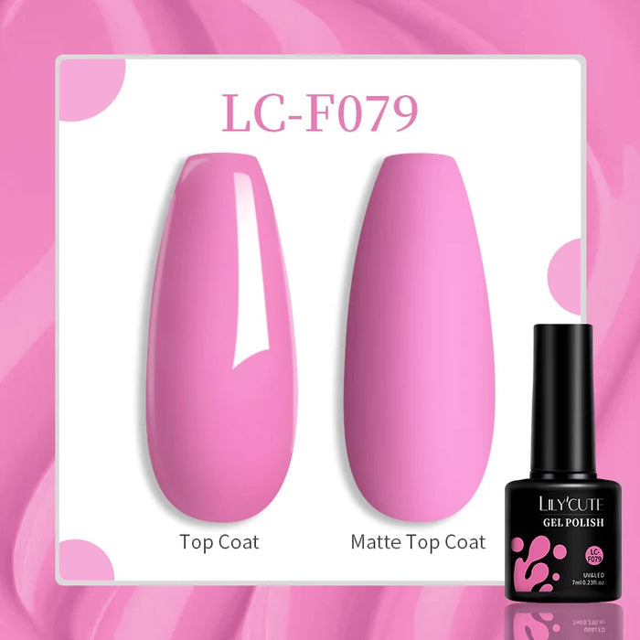 LILYCUTE 129 Farben 7 ml Nagel-Gel-Nagellack – semi-permanente Nagelkunst und Maniküre mit Soak-Off-LED-UV-Gel-Nagellack