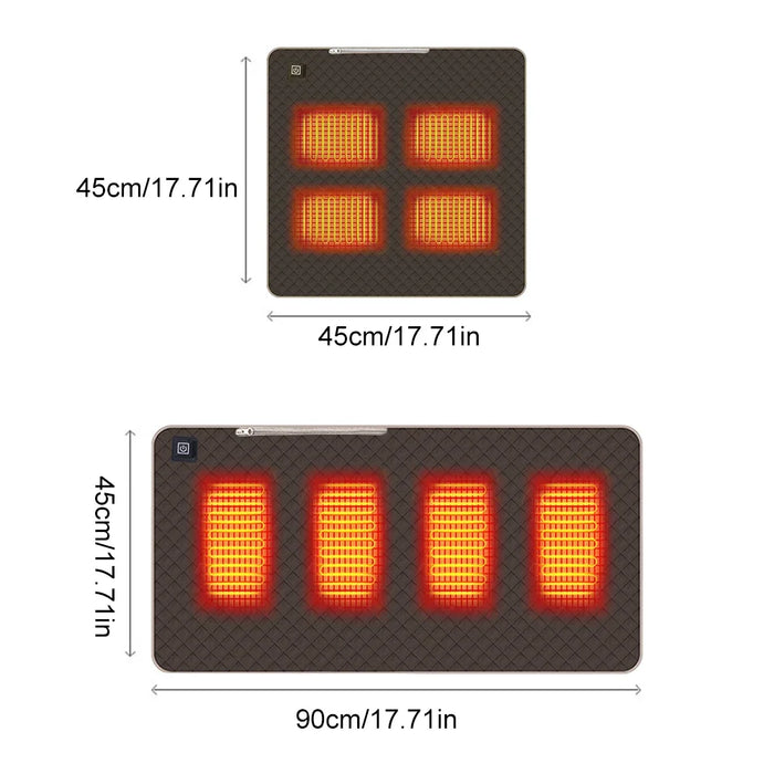 Almohadilla térmica portátil USB de 5 V: almohadilla térmica ajustable con 3 modos para acampar y usar al aire libre