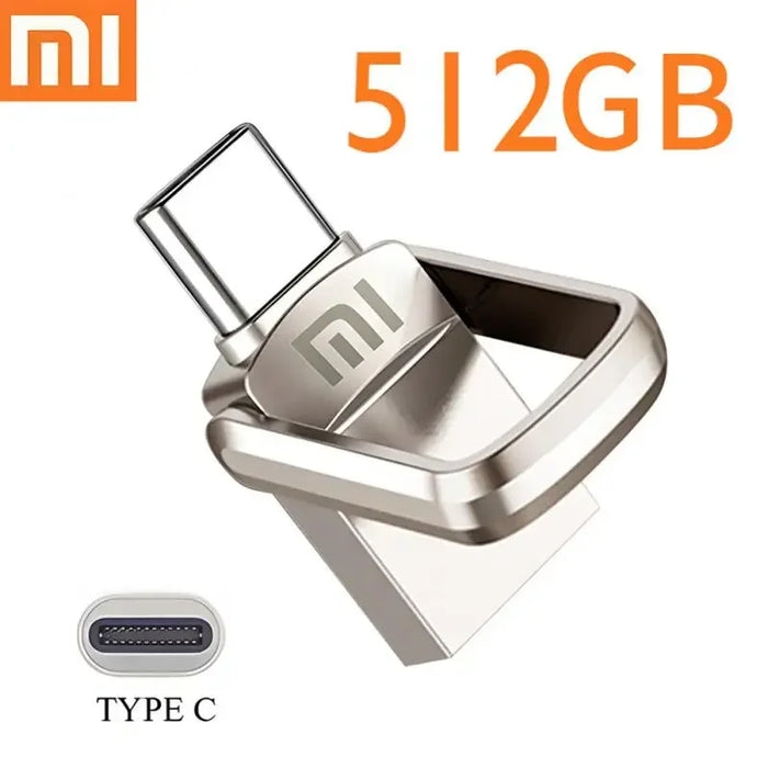 Unidad flash de metal Xiaomi USB 3.0: alta velocidad, resistente al agua, unidad flash USB portátil de 512 GB/256 GB