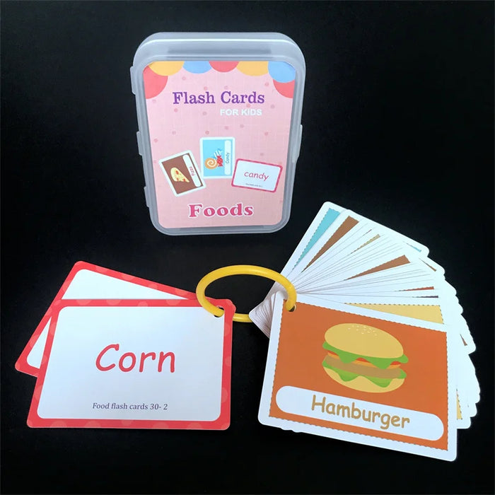 Cartes Flash d'apprentissage pour enfants avec photos, Alphabet, chiffres et couleurs, jouets éducatifs précoces pour enfants d'âge préscolaire et KTH