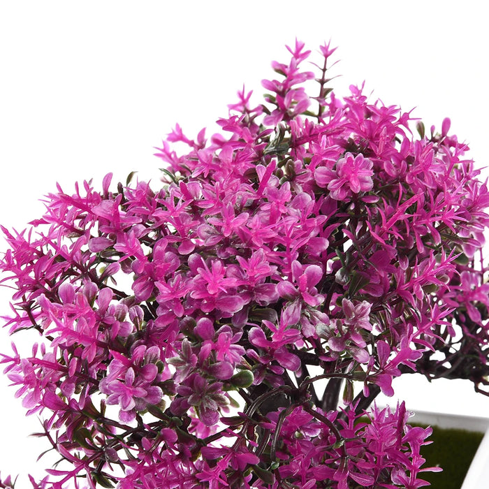 Artificial Potted Bonsai Trees – Small Decorative Flowering Plants for Home and Event Decor