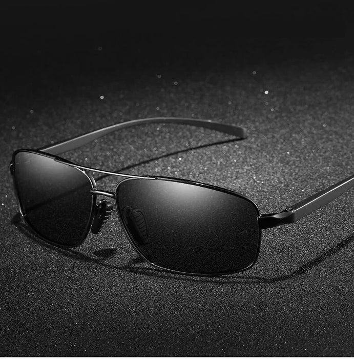 Men's Classic Polarized Sunglasses - Stylish and Elegant for Driving, Fishing, and Outdoor Activities