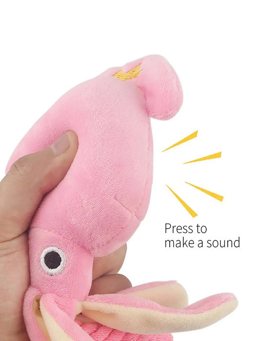 Supet Pet Octopus - Juguete de cuerda de peluche, duradero, divertido e interactivo para uso en interiores y exteriores