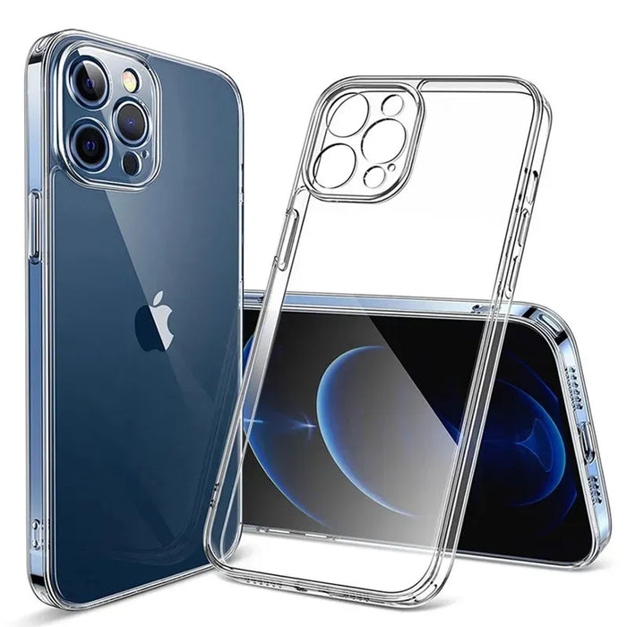 Transparente weiche TPU-Silikonhülle für iPhone 11 12 13 Mini 14 15 Pro Xs Max X XR 8 7 6 6s Plus SE 2020 2022 Klare Rückseite