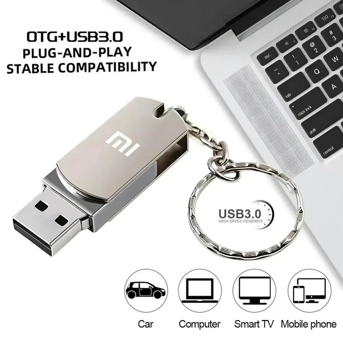 Xiaomi 2 TB Pen Drive USB-Sticks 1 TB Speicher Wasserdicht U Disk High Speed ​​USB 3.0 Datenübertragung Metall USB Memoria 512 GB