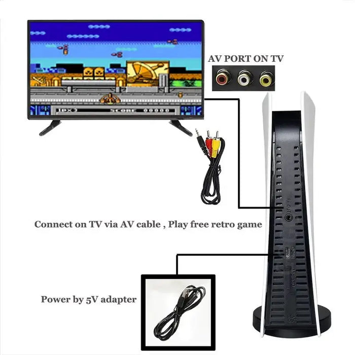 GS5 Spielkonsole 8 Bit USB Wired Handheld Player mit 200 Klassische Spiele Retro AV Ausgang für TV Spiele für Kinder Dropshipping