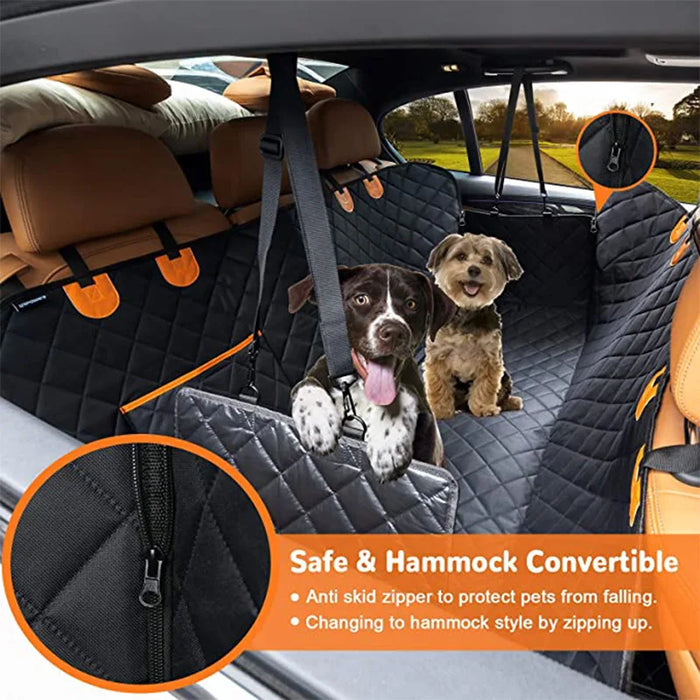 Funda impermeable para coche para perros, hamaca para perros pequeños, medianos y grandes, alfombrilla de seguridad para el asiento trasero