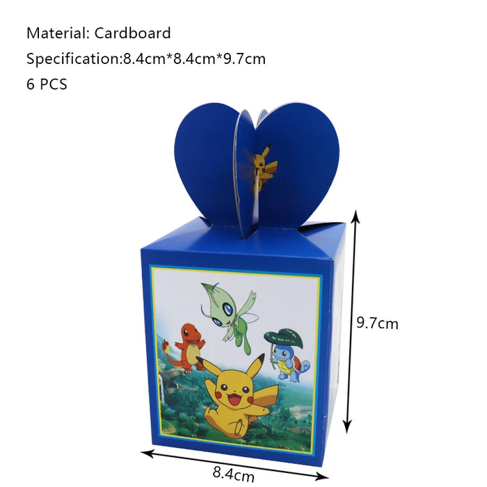 Essentiels de fête d'anniversaire sur le thème de Pikachu – Kit de ballons Lightning Pikachu, vaisselle, bannières et toile de fond pour fête d'enfants