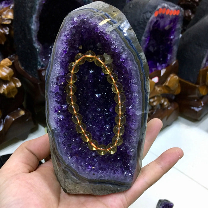 Premium AAA+ Amethyst-Geoden-Cluster für Heim- und Bürodekoration – Naturstein-Heilgeschenk