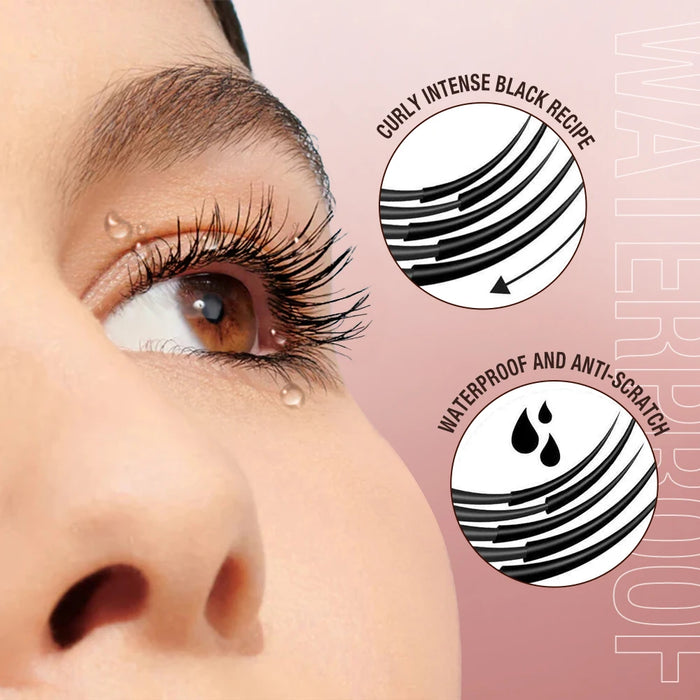 O.TWO.O Wasserdichte Mascara 4D Seidenfaser Curling Volumen Wimpern Dicke Verlängerung Pflegende Wimpernverlängerung Hochwertiges Make-up