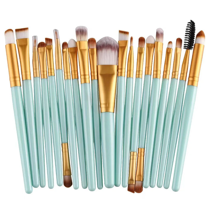 Ensemble de 20 pinceaux pour les yeux – Pinceaux tout-en-un pour maquillage des yeux et eye-liner avec logo personnalisable