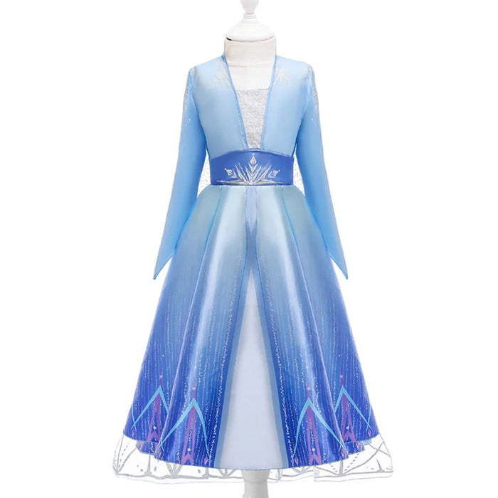 Disney Frozen Vestido para Niña - Vestido de Princesa con Lentejuelas y Red para Carnaval Cosplay de Blancanieves Reina Elsa y Anna