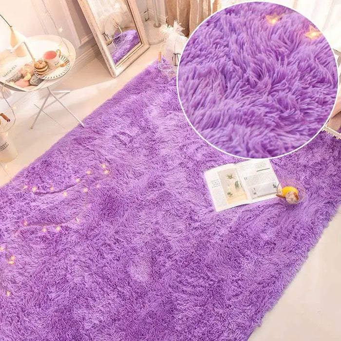 Tapis Luden vert doux pour le salon - Grand tapis pour enfants au design élégant pour chambre d'enfant et chambre à coucher