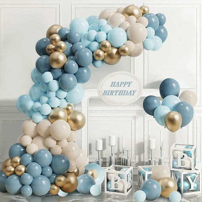 Kit de arco de guirnalda de globos para decoración de bodas y fiestas de cumpleaños para niños y adultos, bolas de látex para baby shower y revelación de género