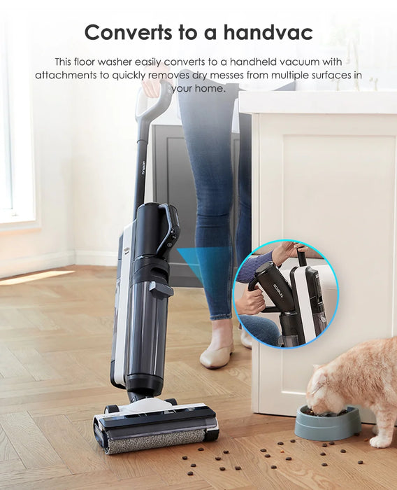 Aspirateur eau et poussière sans fil Tineco Floor One S5 Combo - Machine intelligente d'entretien des sols avec autonettoyage