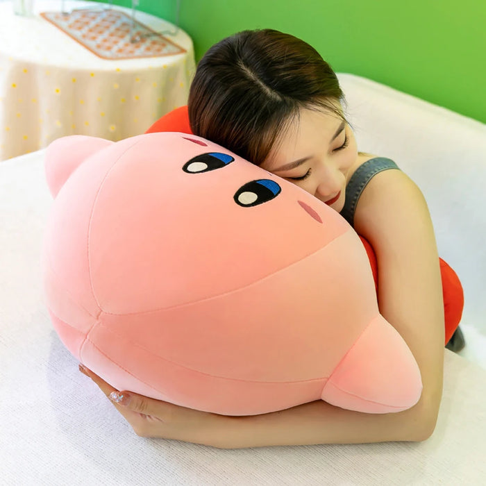 Juguetes de peluche de Anime Star Kirby, muñeco de peluche suave, almohada rosa esponjosa para decoración de habitación y regalo para niños