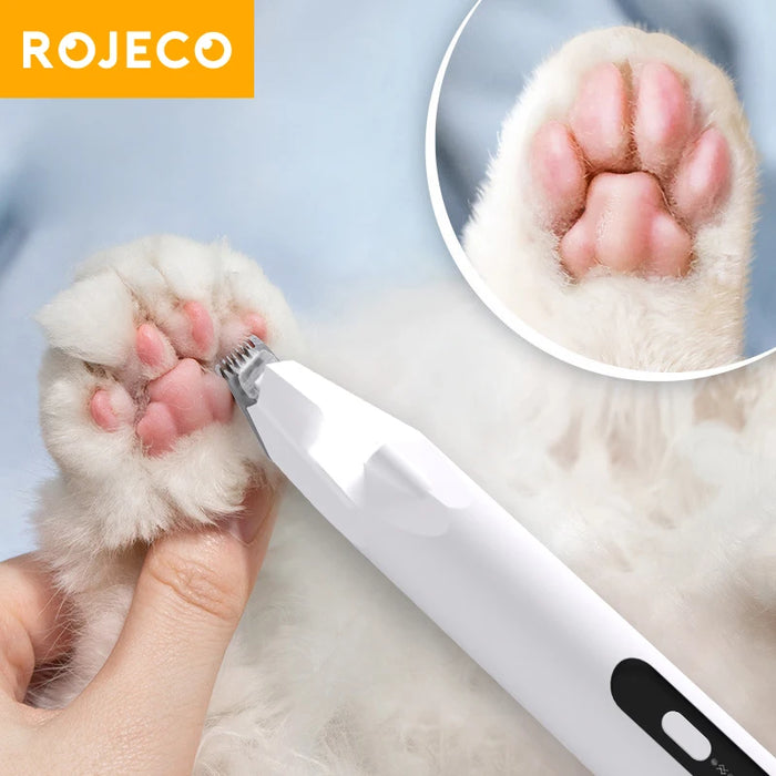 Cortapelos profesional para perros ROJECO - Recortador eléctrico para peluquería canina y corte de pelo