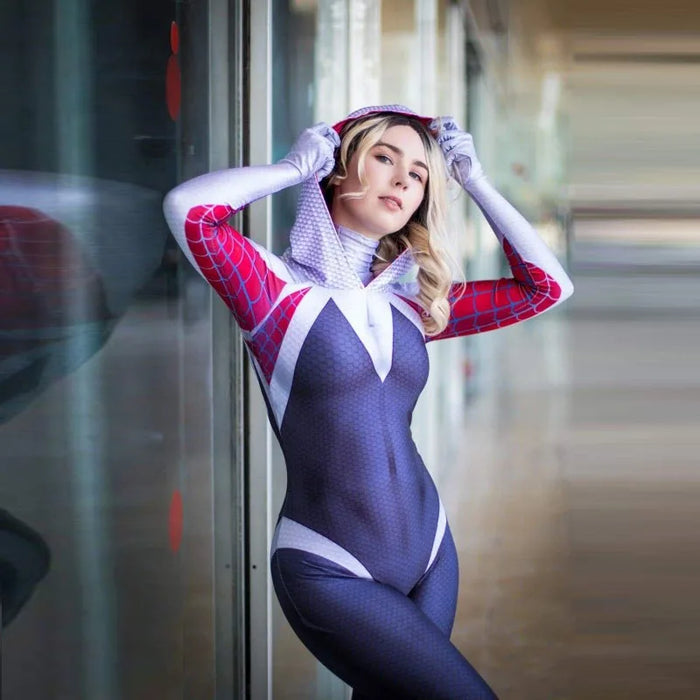 Spiderman-Kostüm für Erwachsene – Superhelden-Spider-Gwen, Miles Morales und Spider-Man, Halloween-Cosplay-Kostüm für Damen und Herren